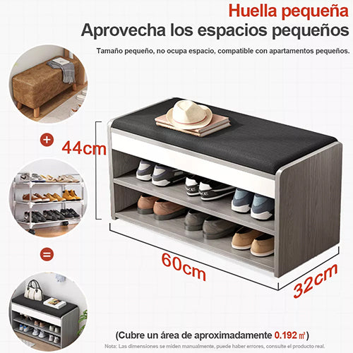 Taburete cambiador de zapatos nórdico 60*28*43cm