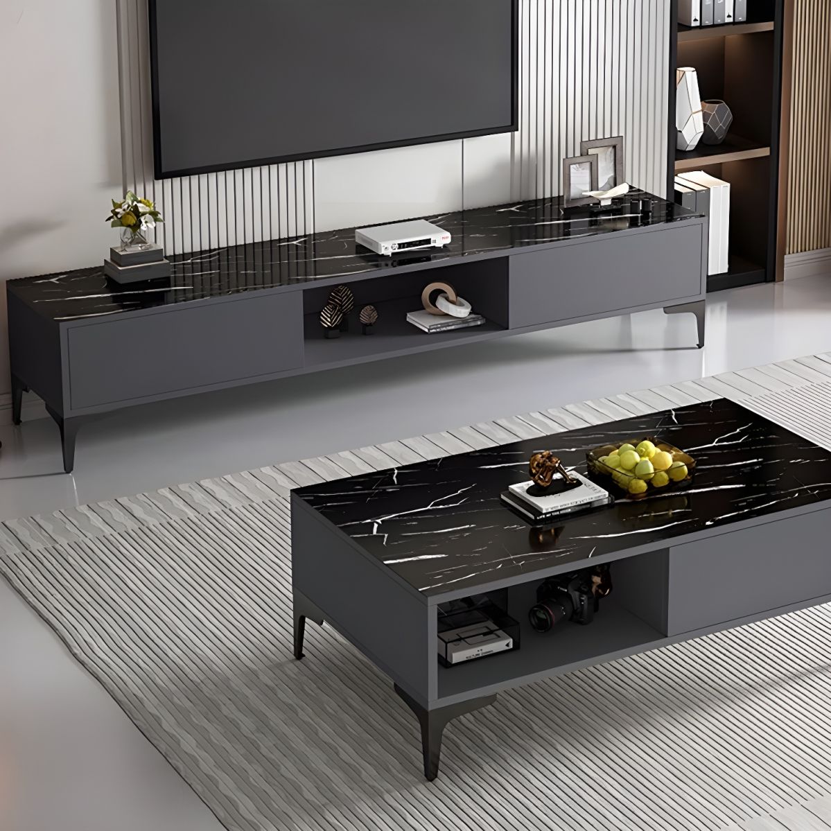 Mueble TV + Mesa de centro Juego de muebles